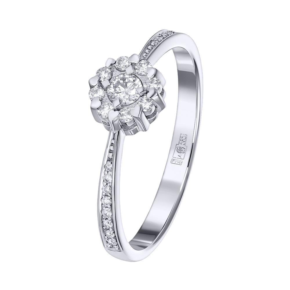 Кольцо из золота с бриллиантами 921319Б