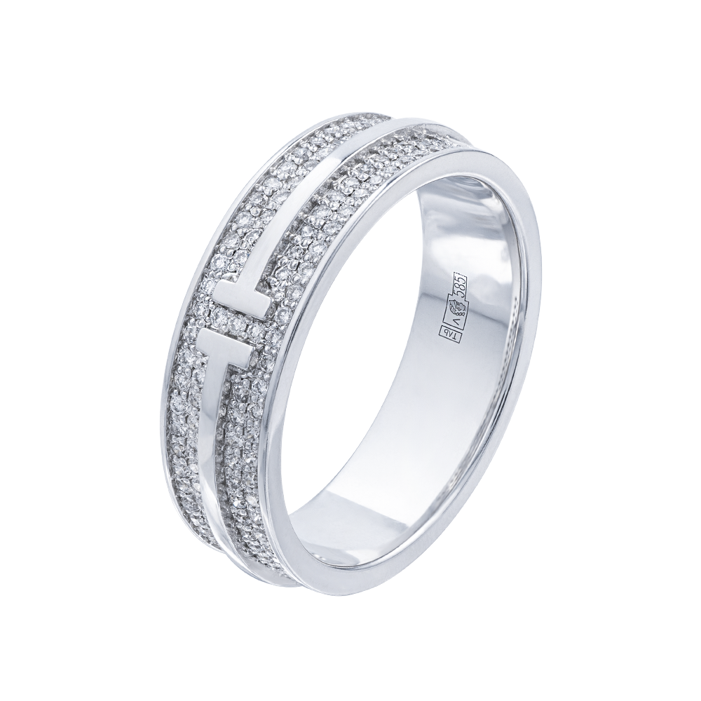 Кольцо из золота с бриллиантами 921414Б