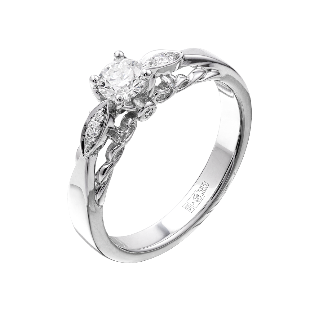 Кольцо из золота с бриллиантами 921643Б