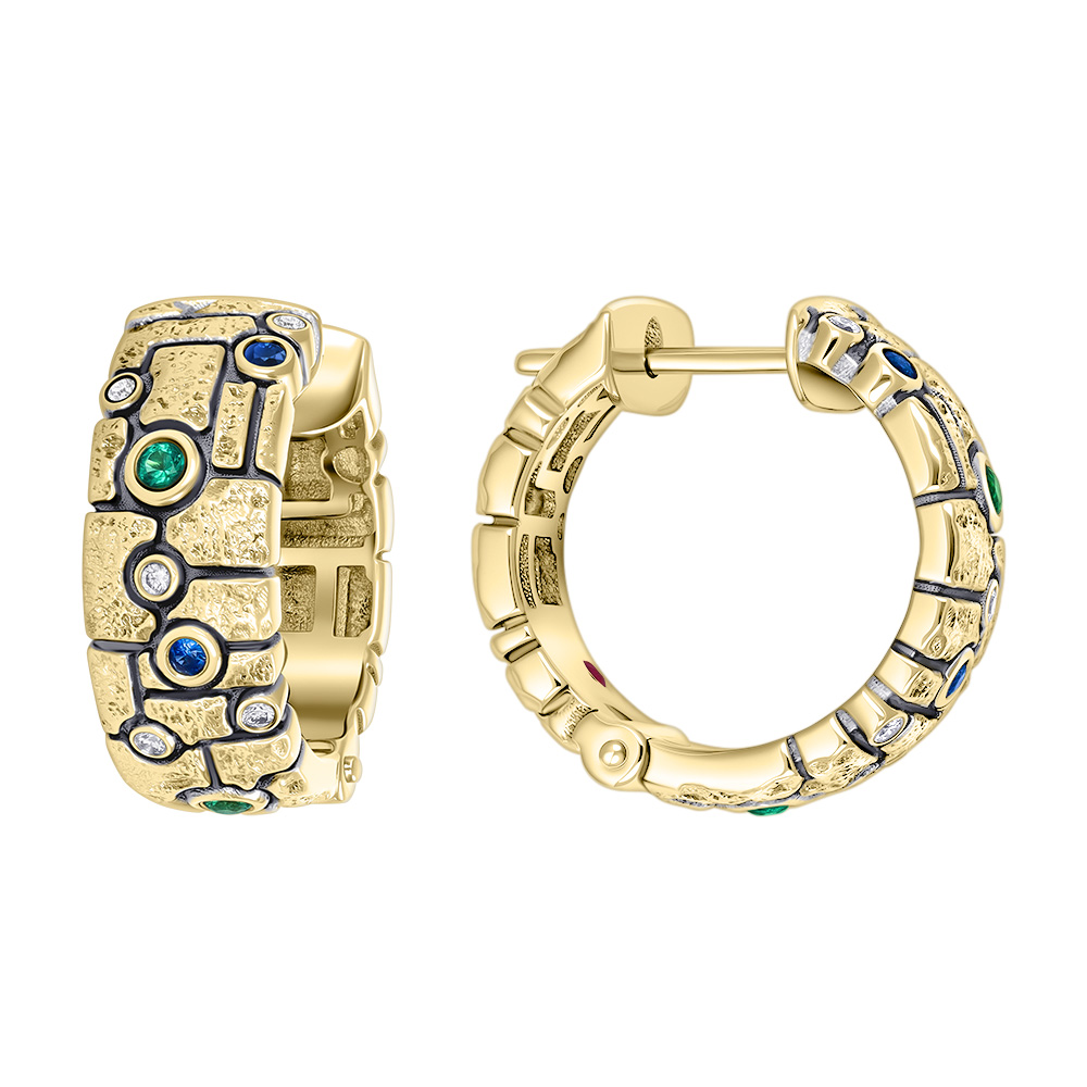 Серьги из желтого золота 9321070К