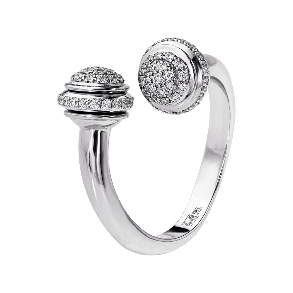 Кольцо из золота с бриллиантами 921623Б