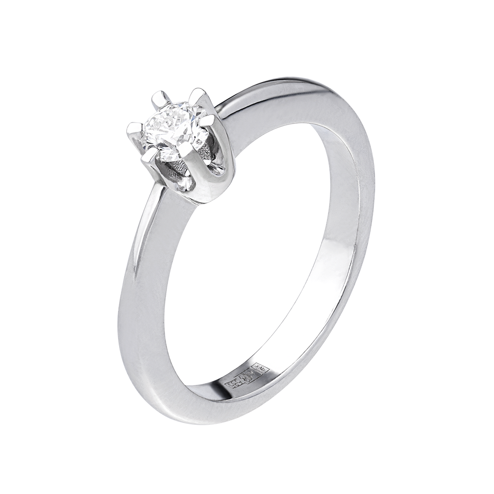 Кольцо из золота с бриллиантом 921618Б