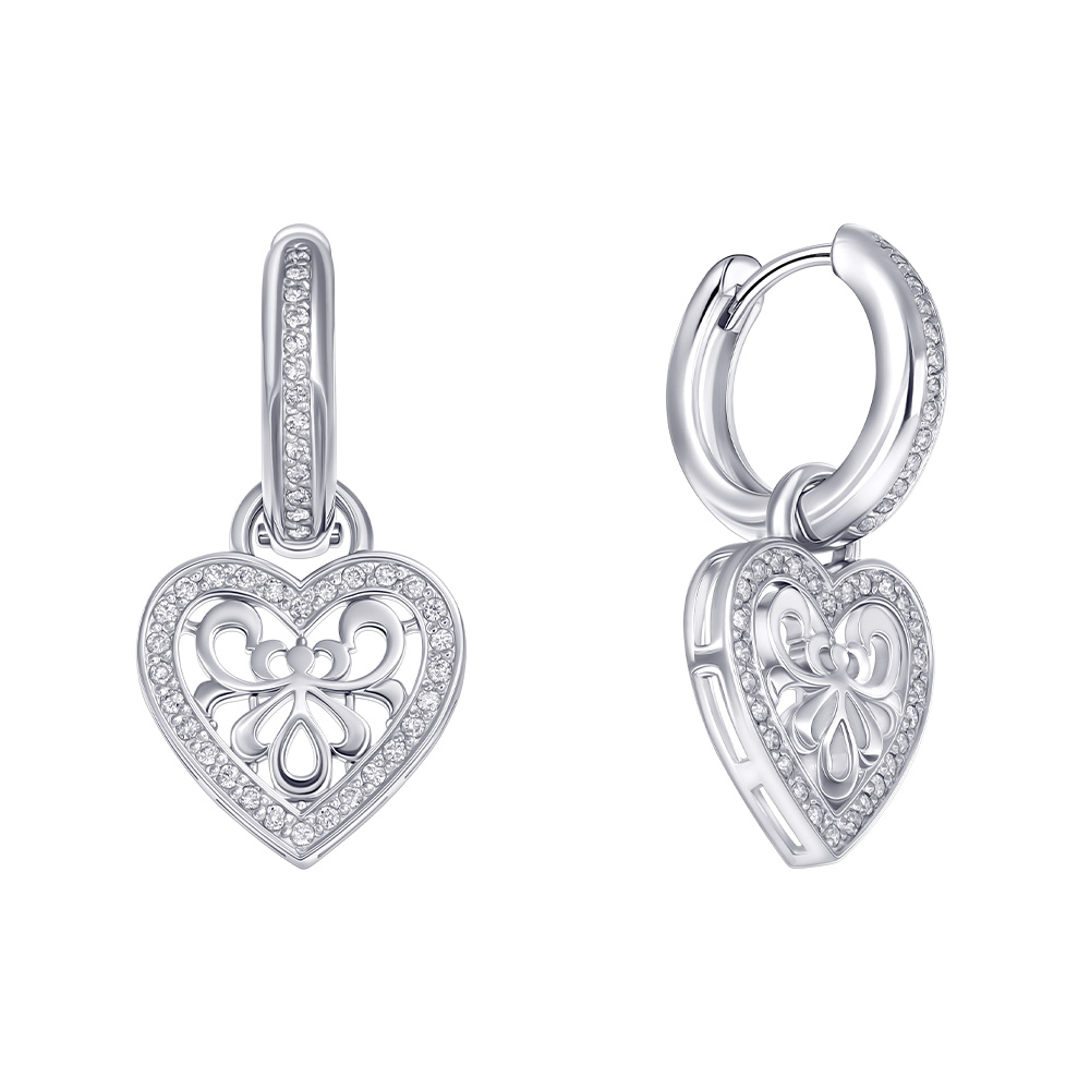 Серьги из белого золота 922292Б