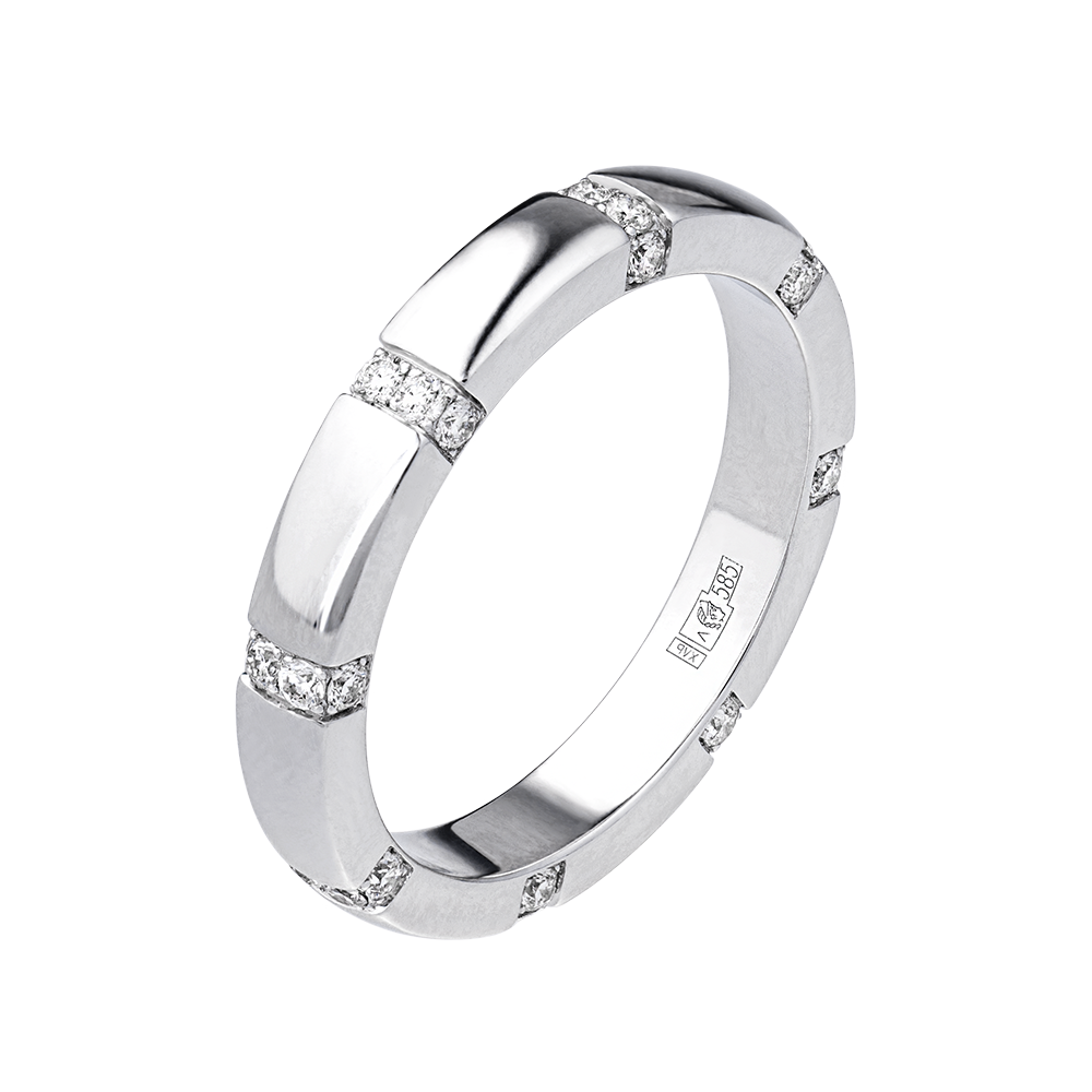 Кольцо из золота с бриллиантами 921555Б