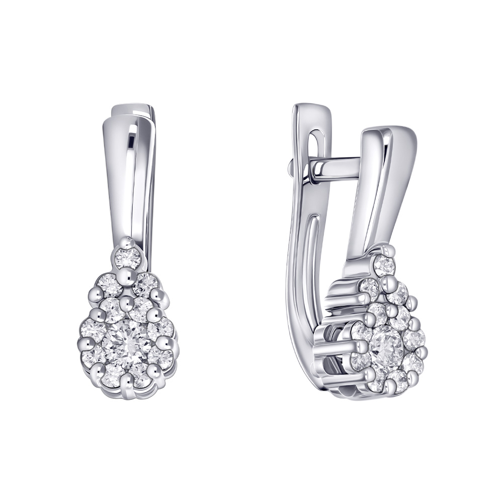Серьги с бриллиантами 922144Б