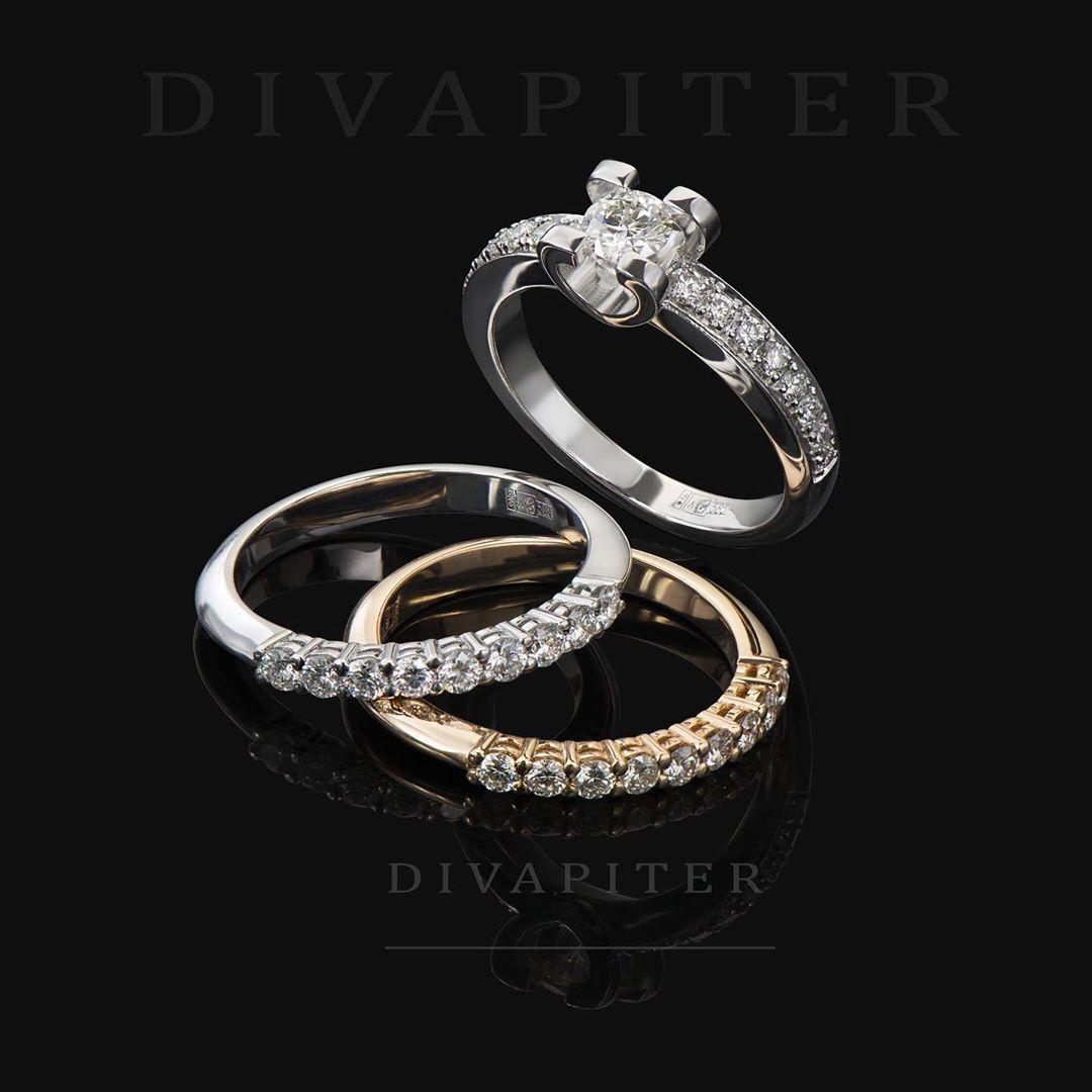 Кольцо из золота с бриллиантами 921381Б