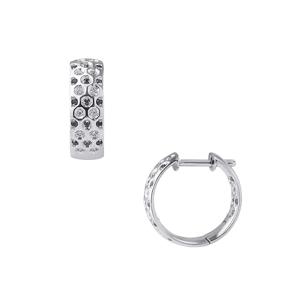 Серьги из золота 585 пробы с бриллиантами 922755Б