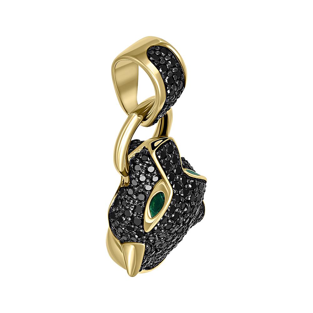 Подвеска из золота с черными бриллиантами 934898ЧБ