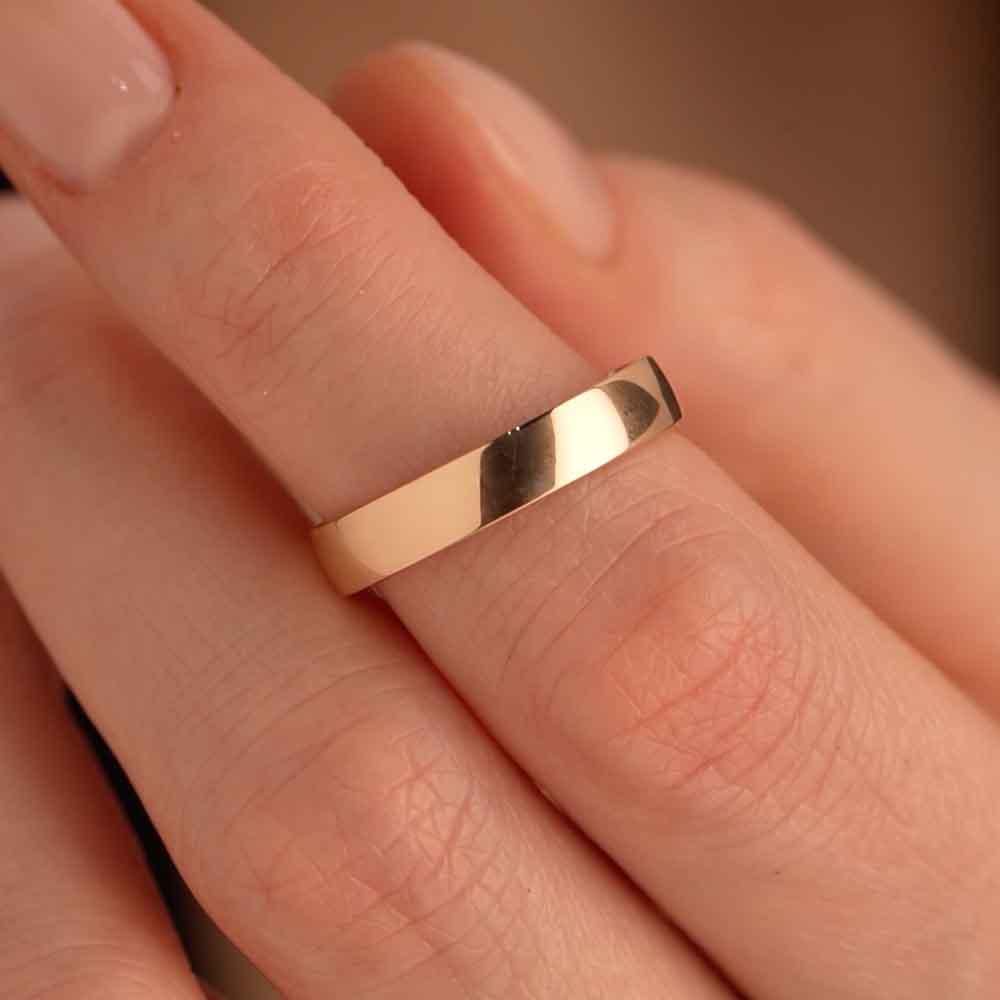 Обручальное кольцо из красного золота 200-000-311