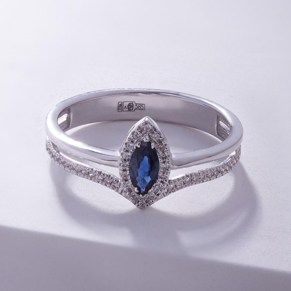 Кольцо из золота с сапфиром 921305С