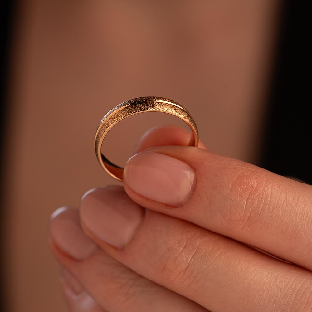 Обручальное кольцо из красного золота 200-000-720