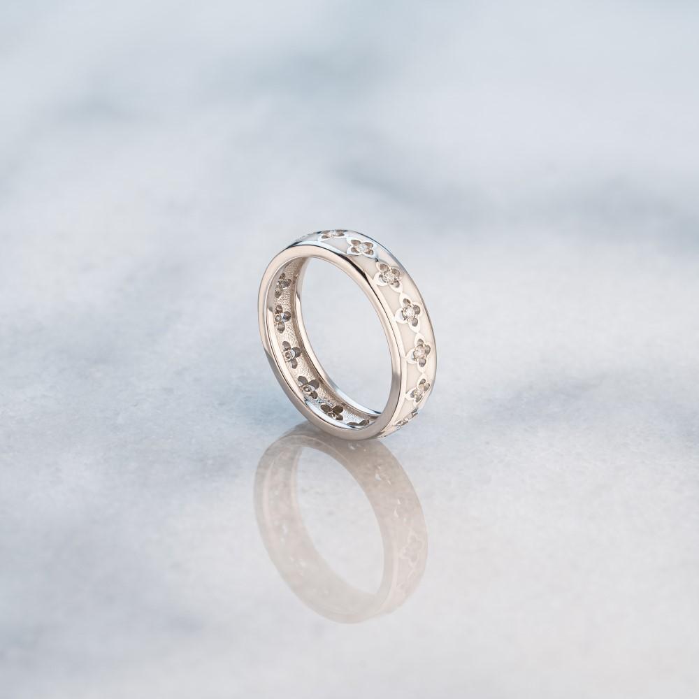 Кольцо из золота с бриллиантами 921521Б