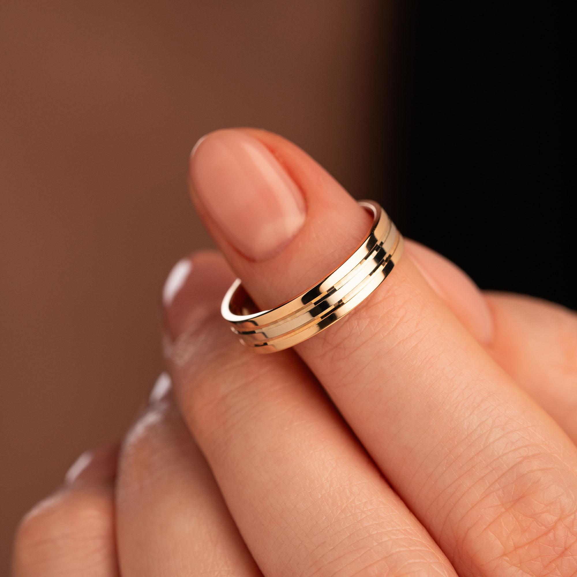 Обручальное кольцо из золота (синтеринг) 450-000-317