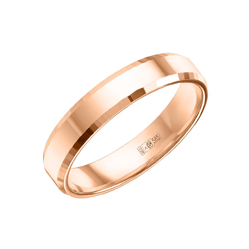 Обручальное кольцо из красного золота 200-000-454