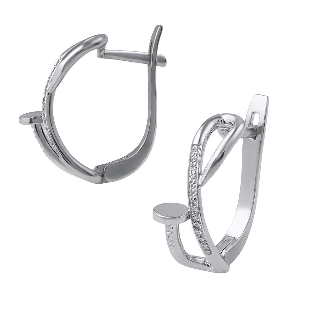 Серьги с бриллиантами 922733Б