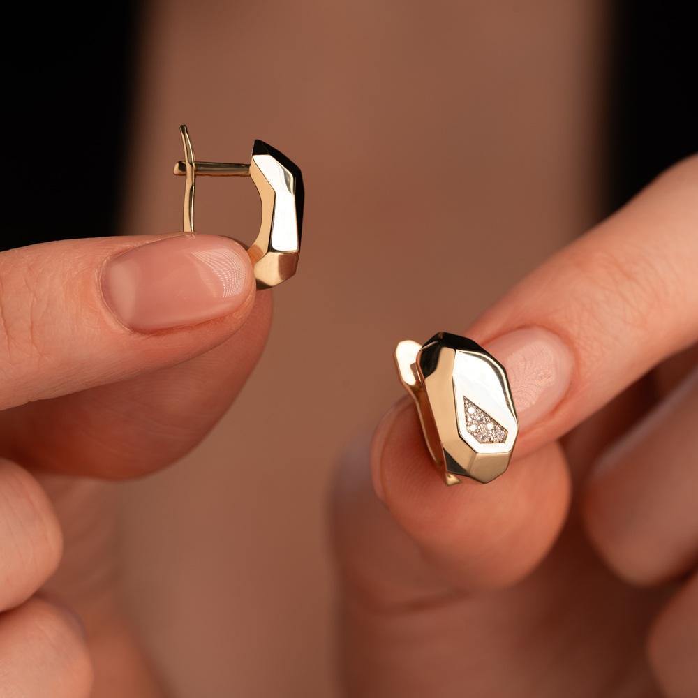 Серьги из желтого золота 932995Б