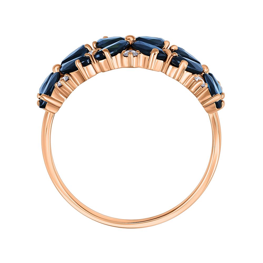 Кольцо из золота с сапфирами 911141С