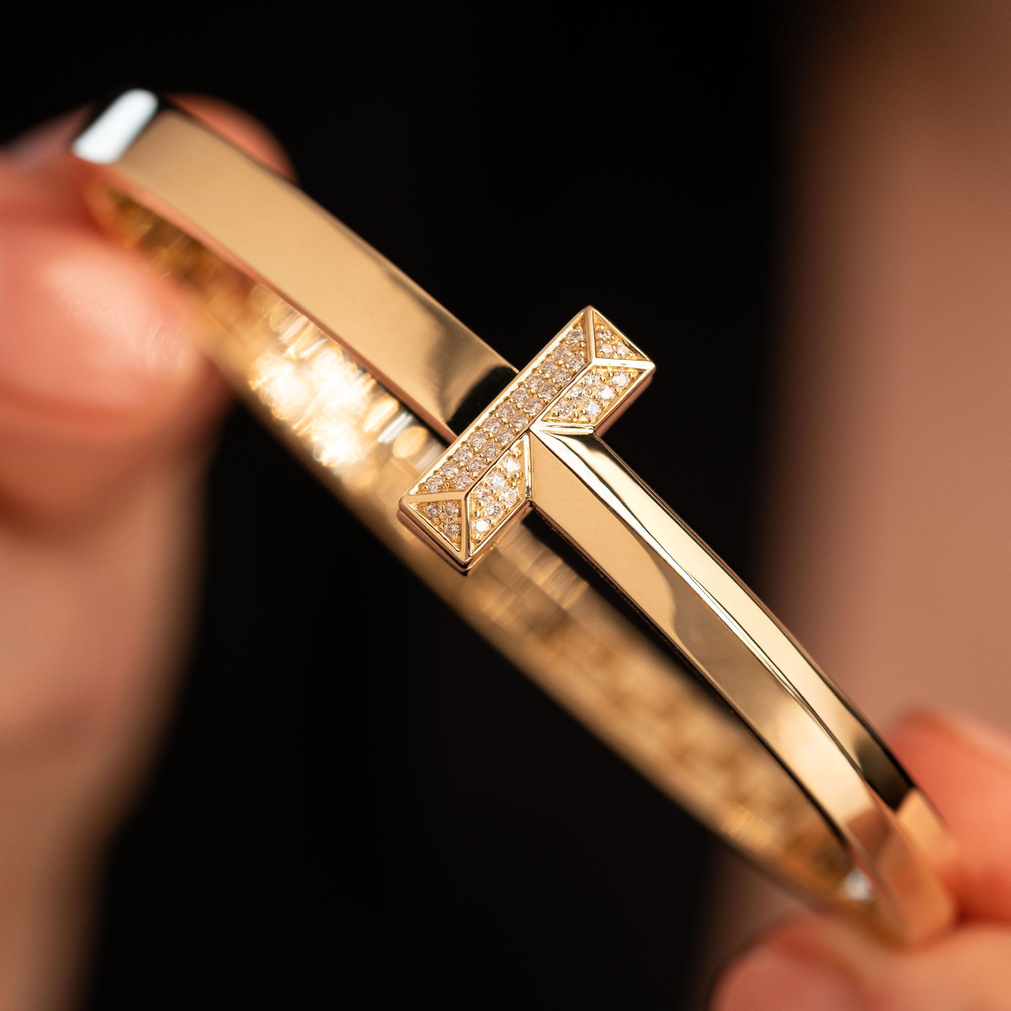 Браслет из желтого золота с бриллиантами 9351114Б