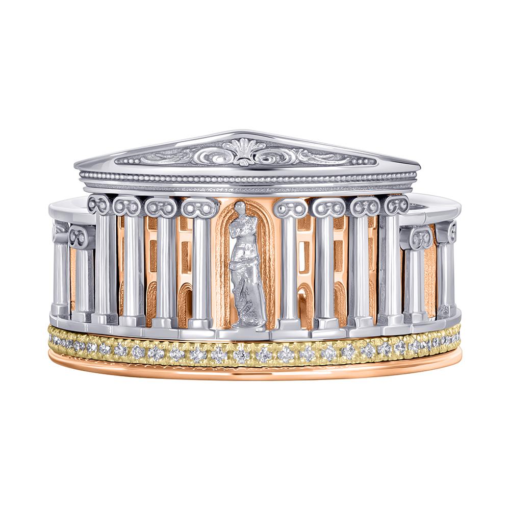 Кольцо из золота с бриллиантами 9111081Б