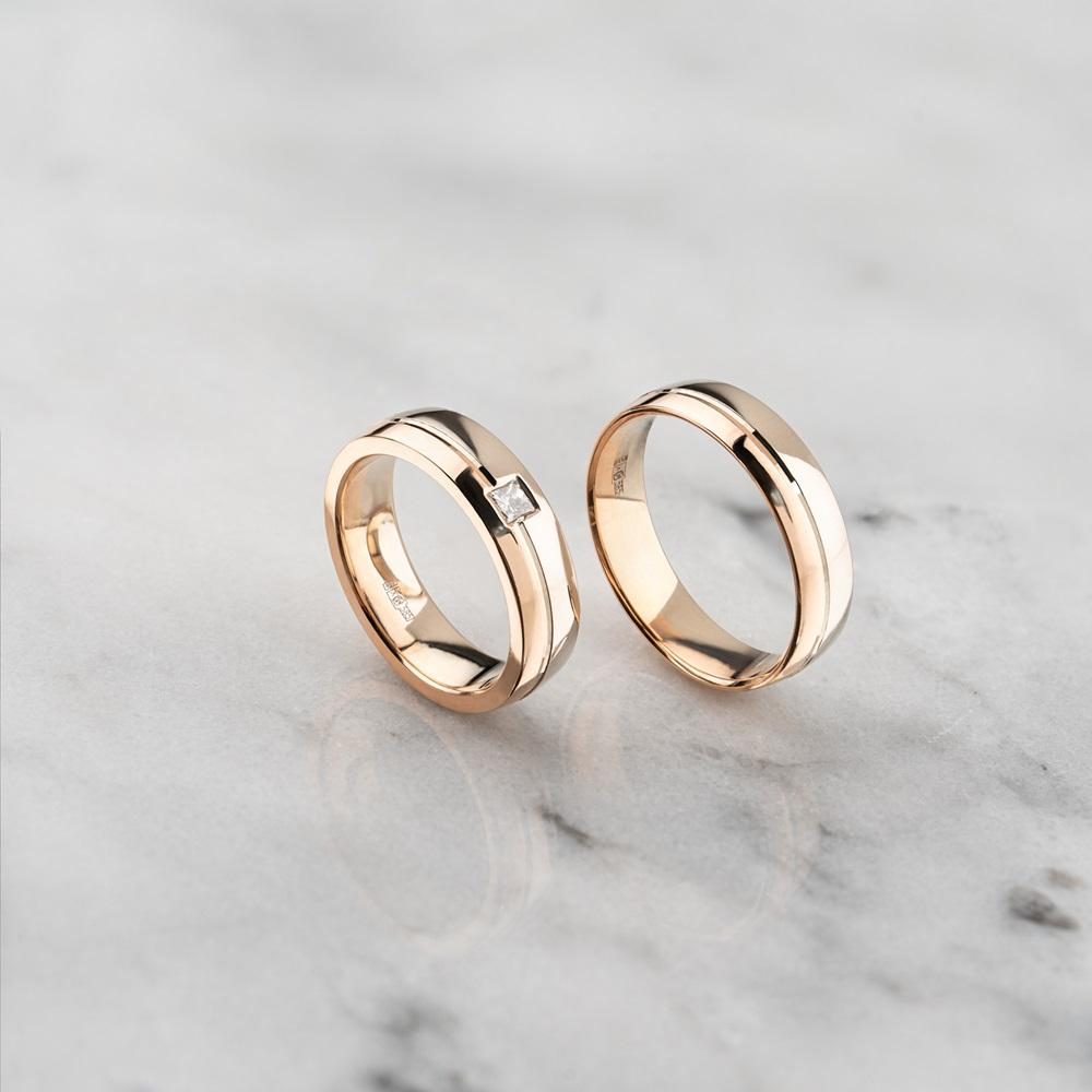 Обручальное кольцо из золота (синтеринг) 430-000-307