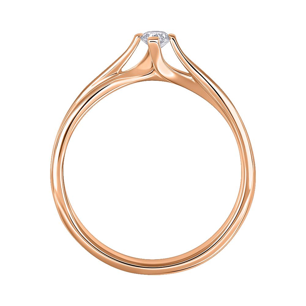 Кольцо из золота с бриллиантом 911120Б