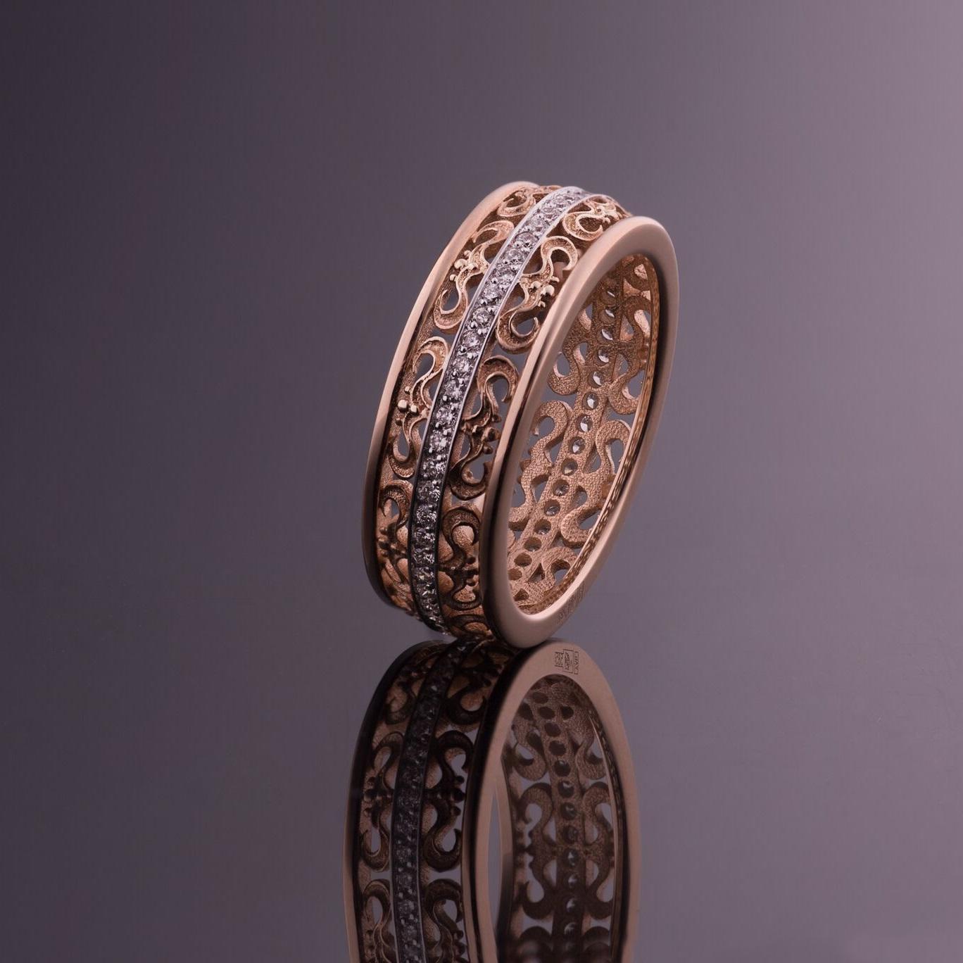 Кольцо из золота с бриллиантами 911474Б