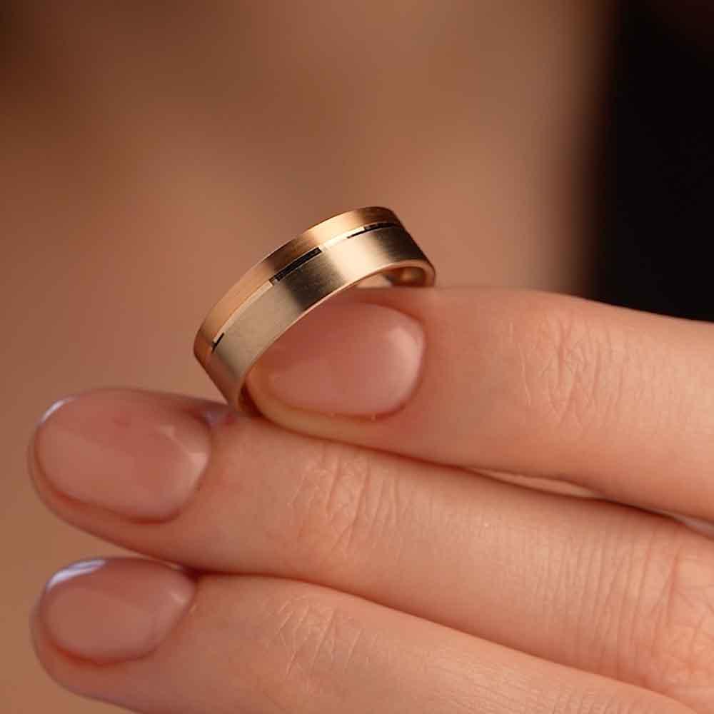 Обручальное кольцо из золота (синтеринг) 430-000-341