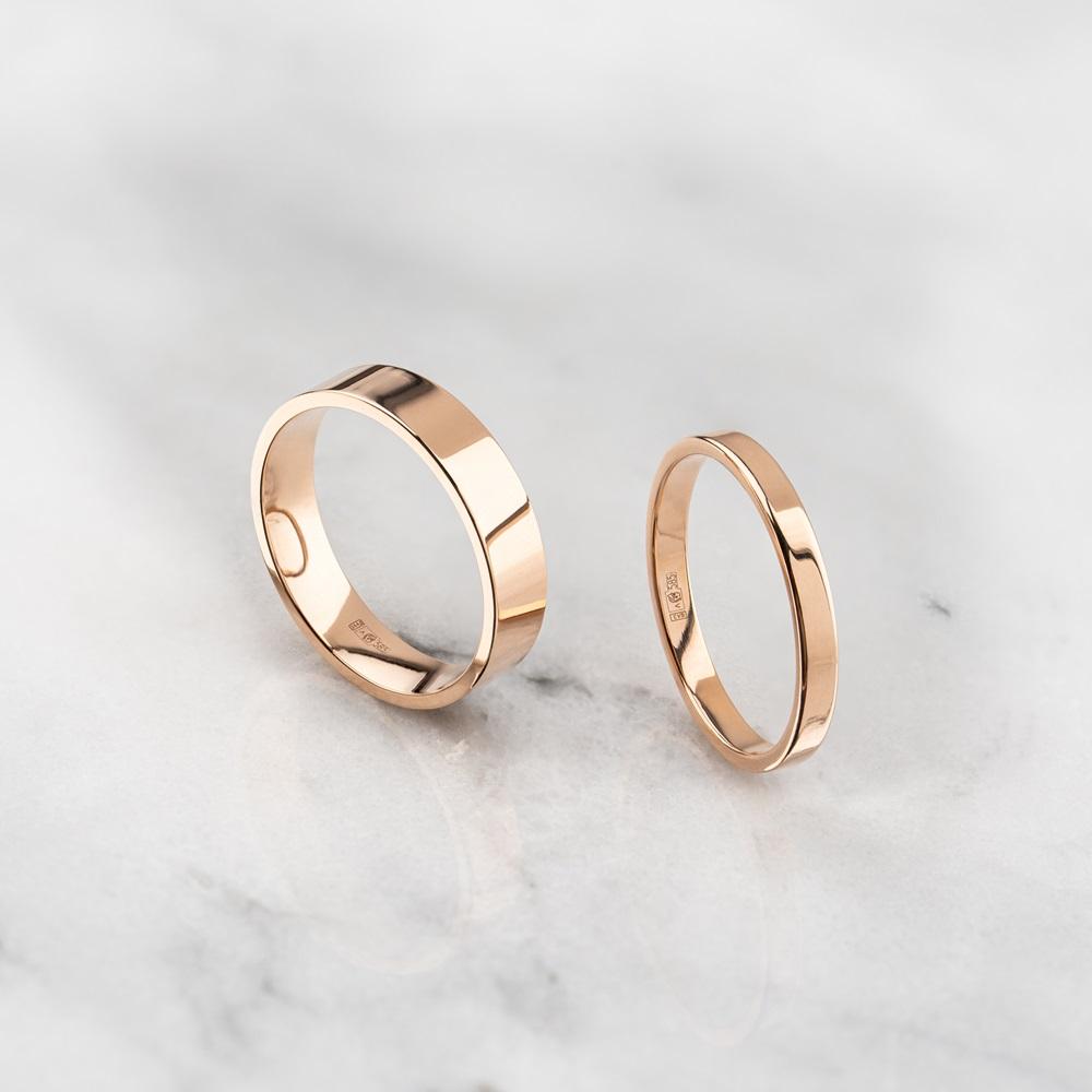 Обручальное кольцо из красного золота 200-000-327