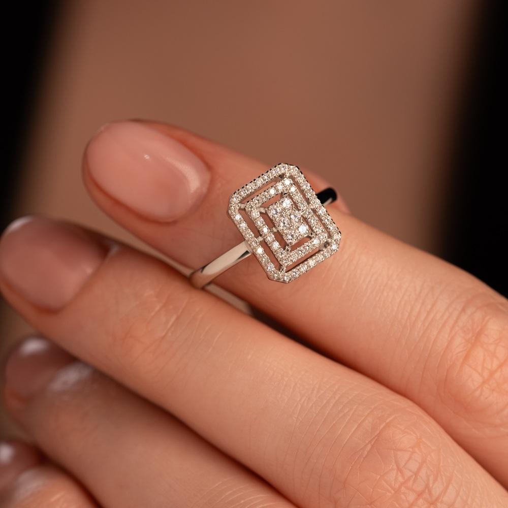 Кольцо с бриллиантами 921998Б