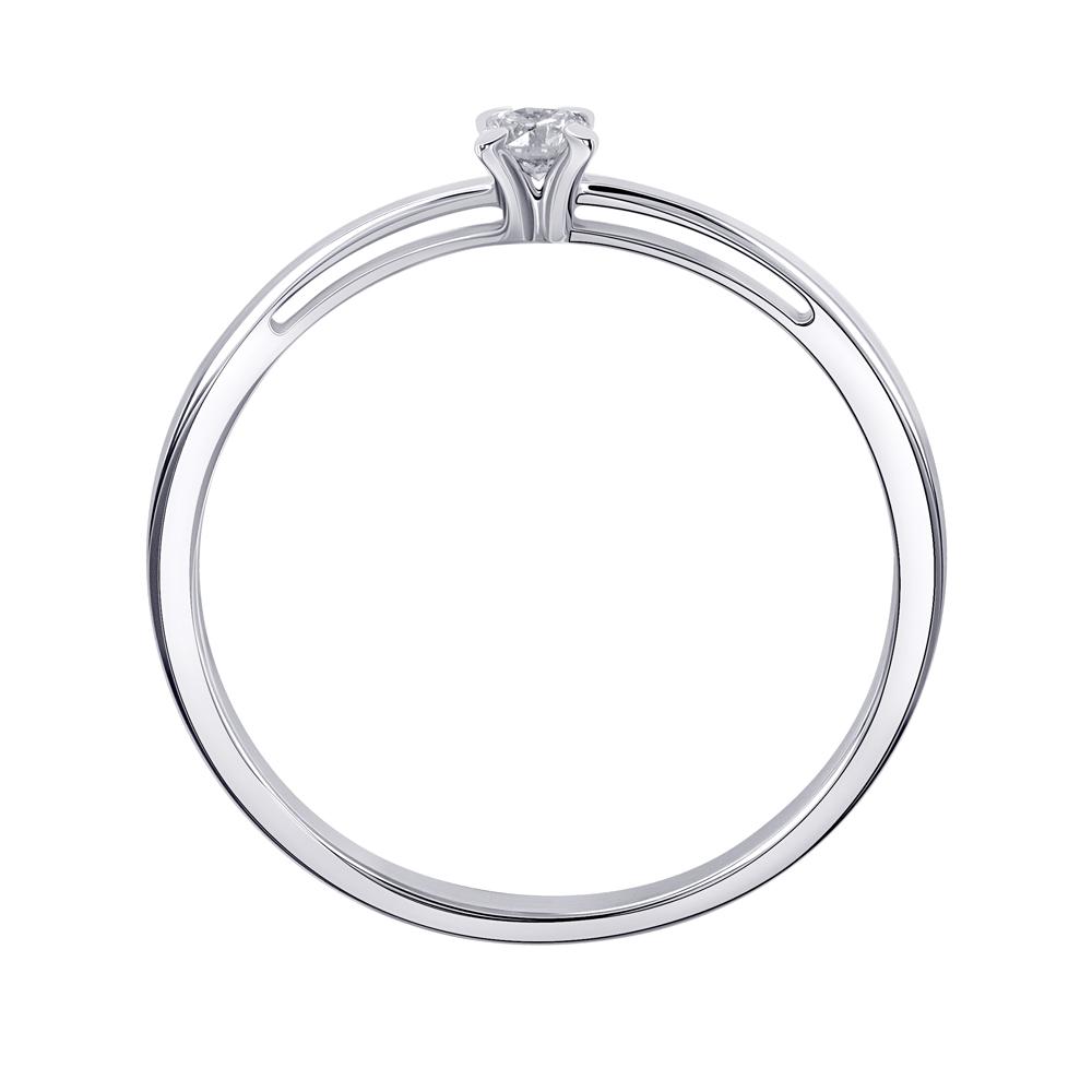 Кольцо из белого золота с бриллиантом 9211003Б