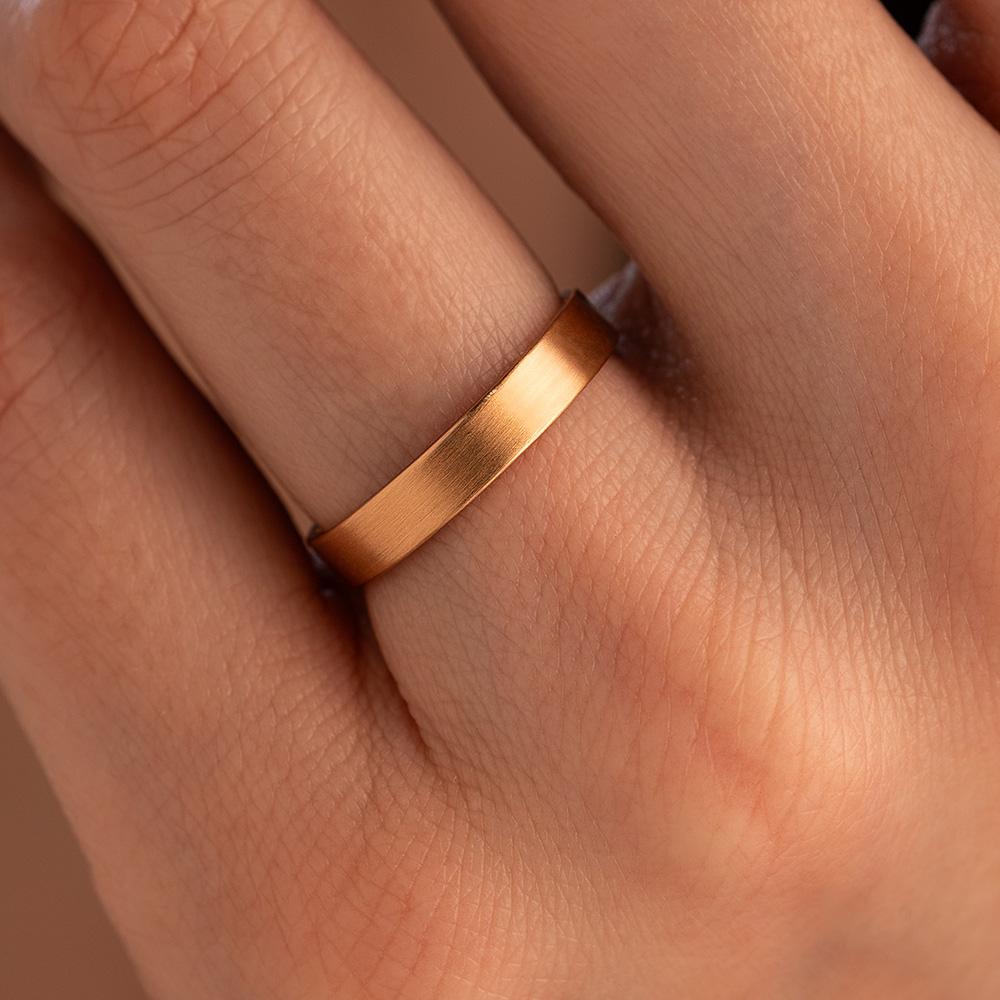 Обручальное кольцо из красного золота 200-000-355