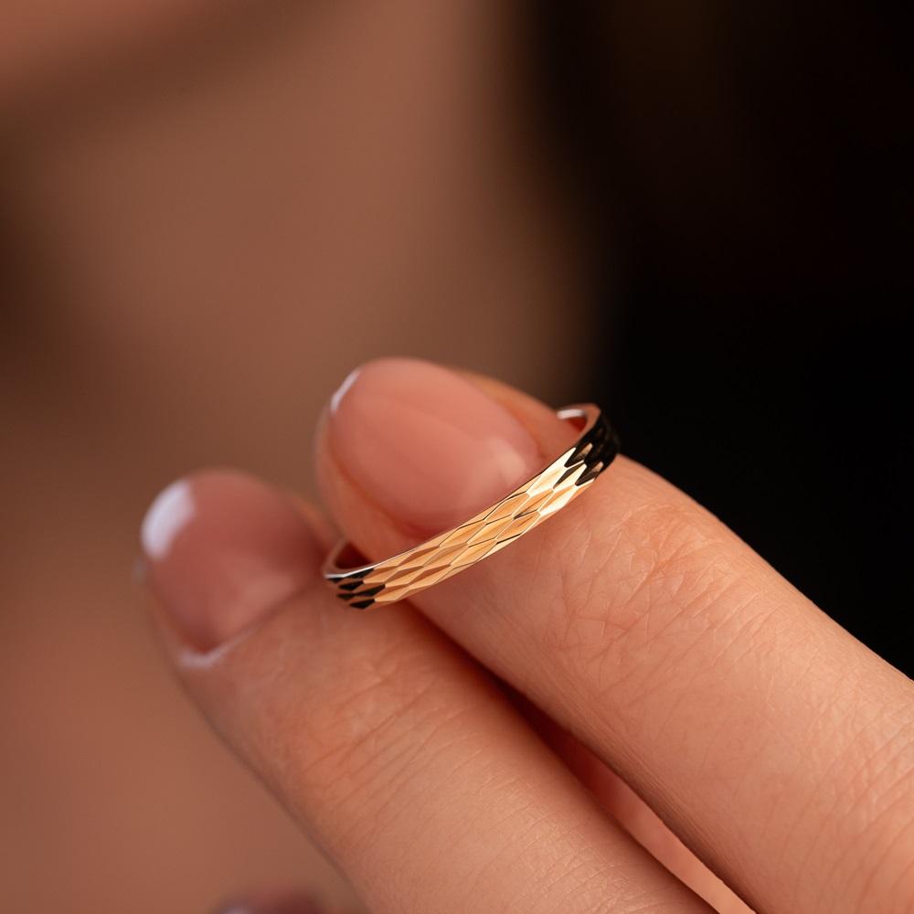 Обручальное кольцо из красного золота 200-000-177