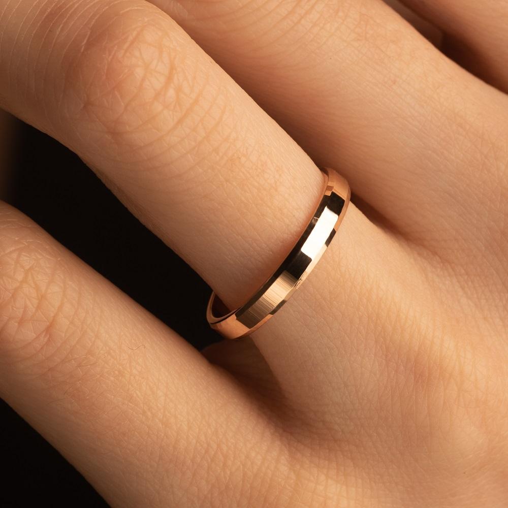 Обручальное кольцо из красного золота 200-000-354