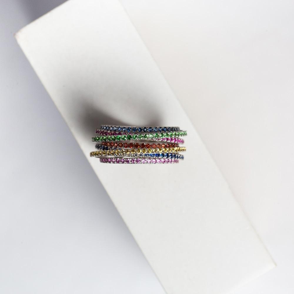 Кольцо из золота с сапфиром 921257К