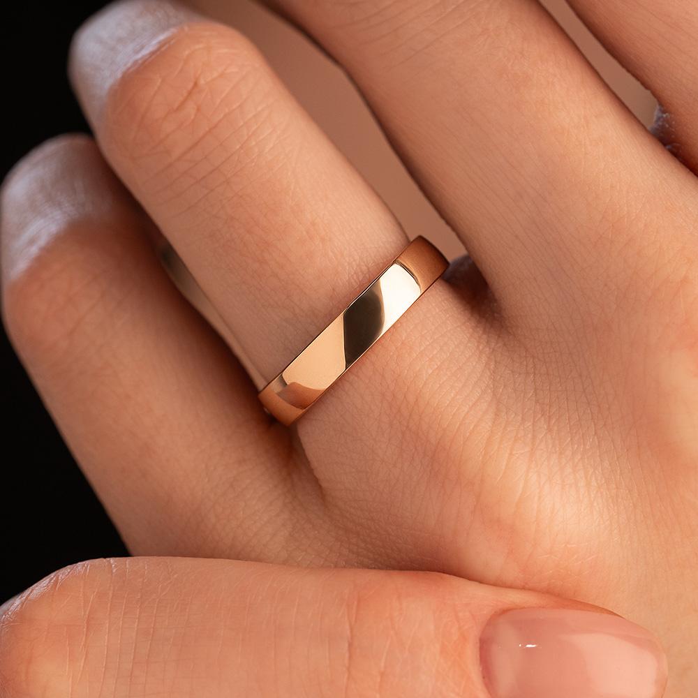 Обручальное кольцо из красного золота 200-000-311