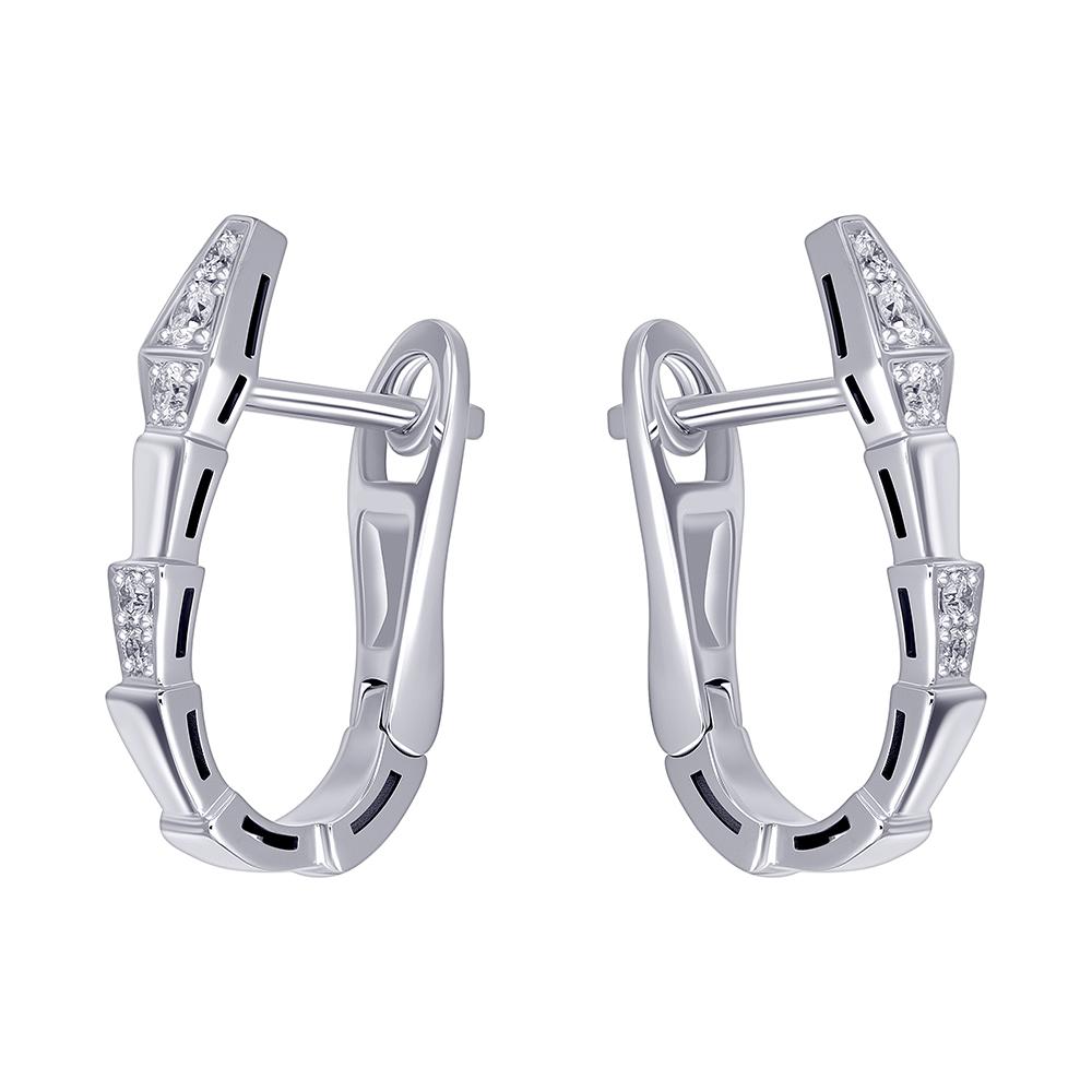 Серьги из золота с бриллиантами 922871Б