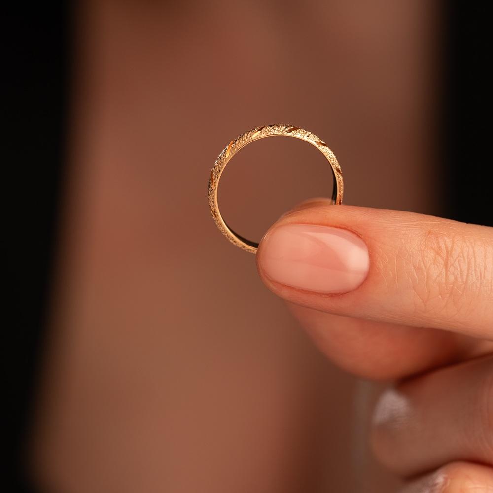 Обручальное кольцо из красного золота 200-000-734