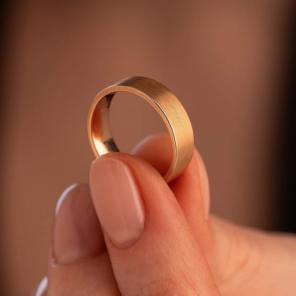 Обручальное кольцо из красного золота 200-000-356