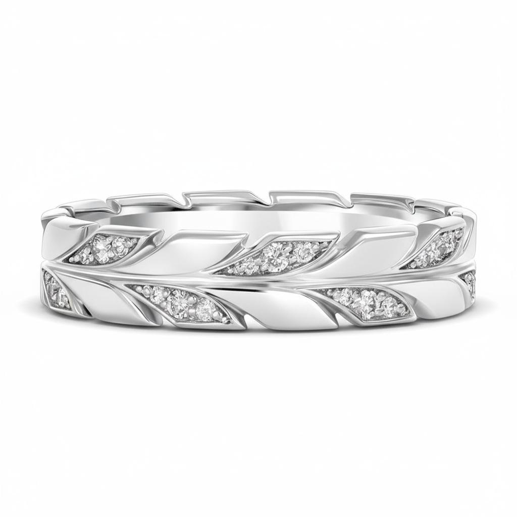 Кольцо из белого золота с бриллиантами 921910Б