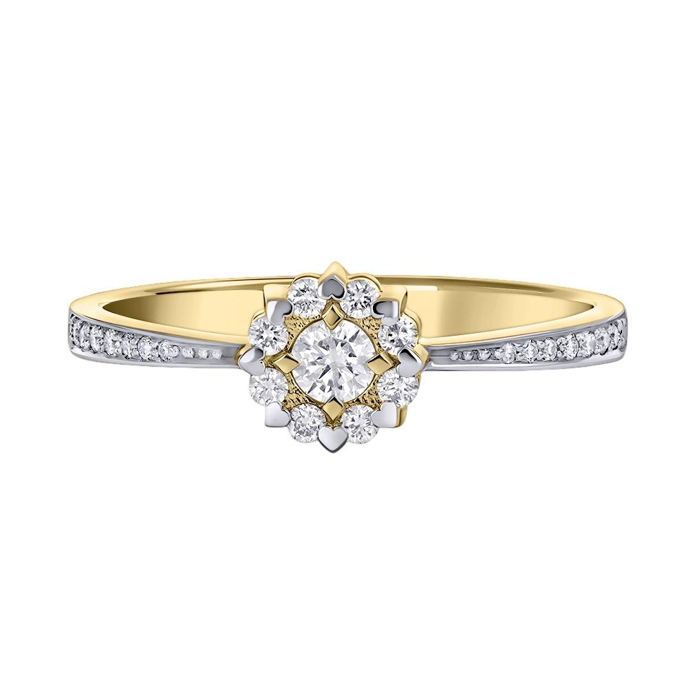 Кольцо из золота с бриллиантами 931319Б