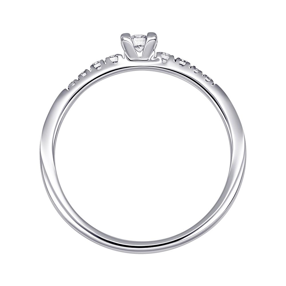 Кольцо из белого золота с бриллиантами 921941Б