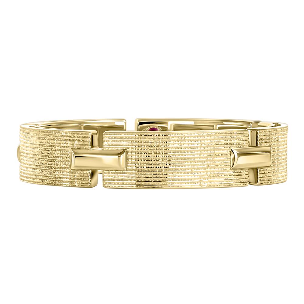 Кольцо из желтого золота с рубином 9311064