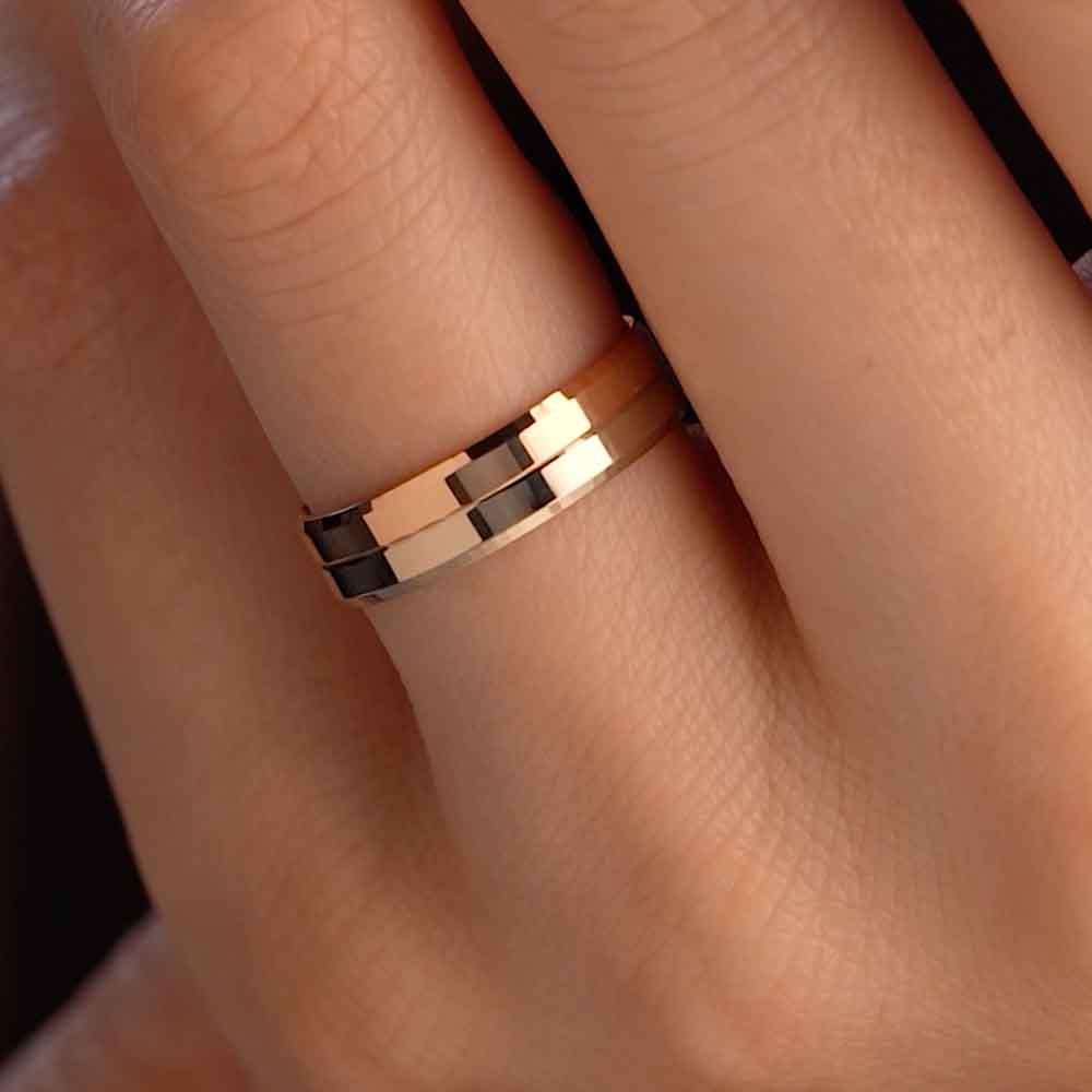 Обручальное кольцо из золота (синтеринг) 430-000-914