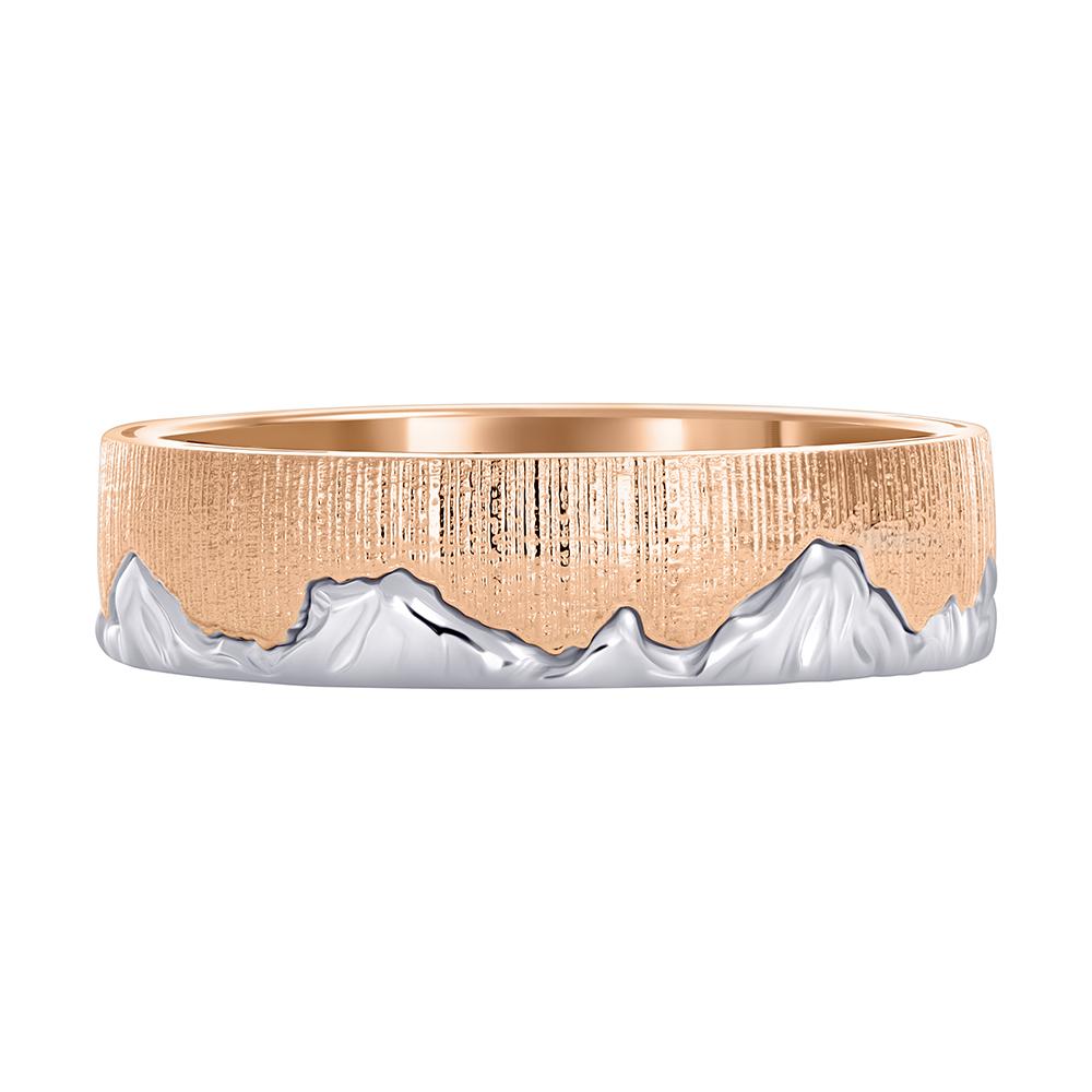 Обручальное кольцо комбинированное с рубином 9111025