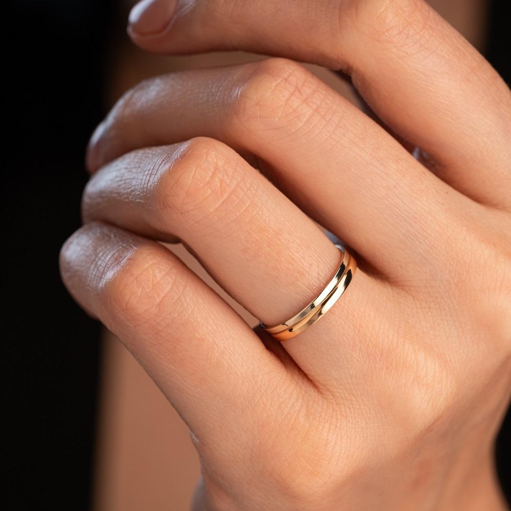 Обручальное кольцо из золота (синтеринг) 430-000-333