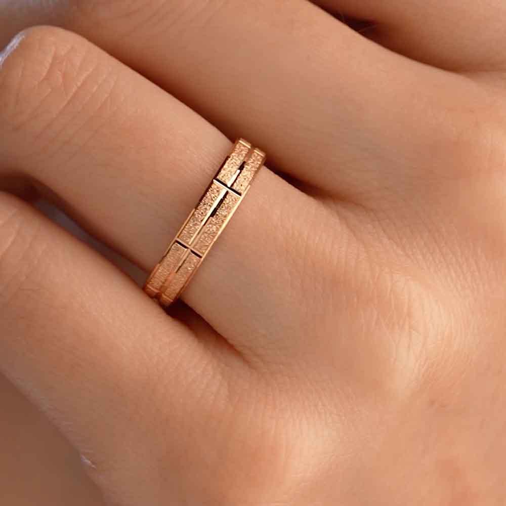 Обручальное кольцо из красного золота 200-000-932