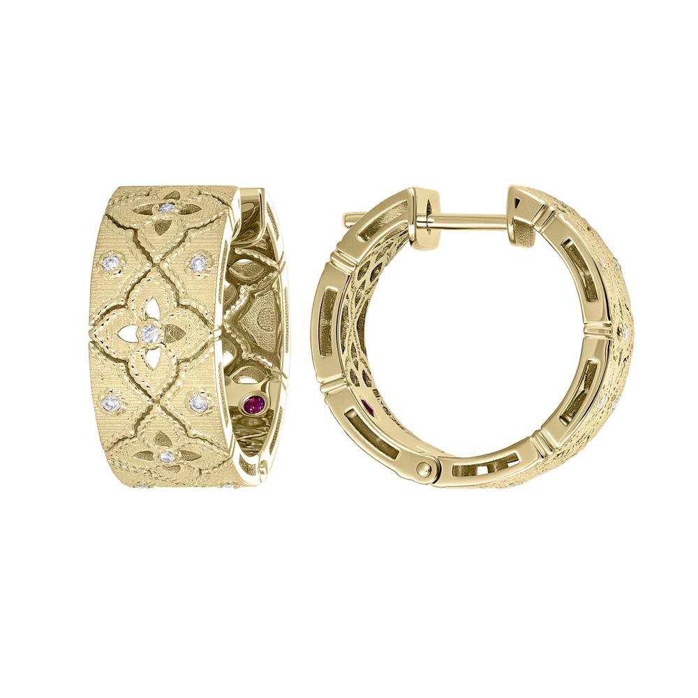 Серьги с бриллиантами и рубинами 9321037Б