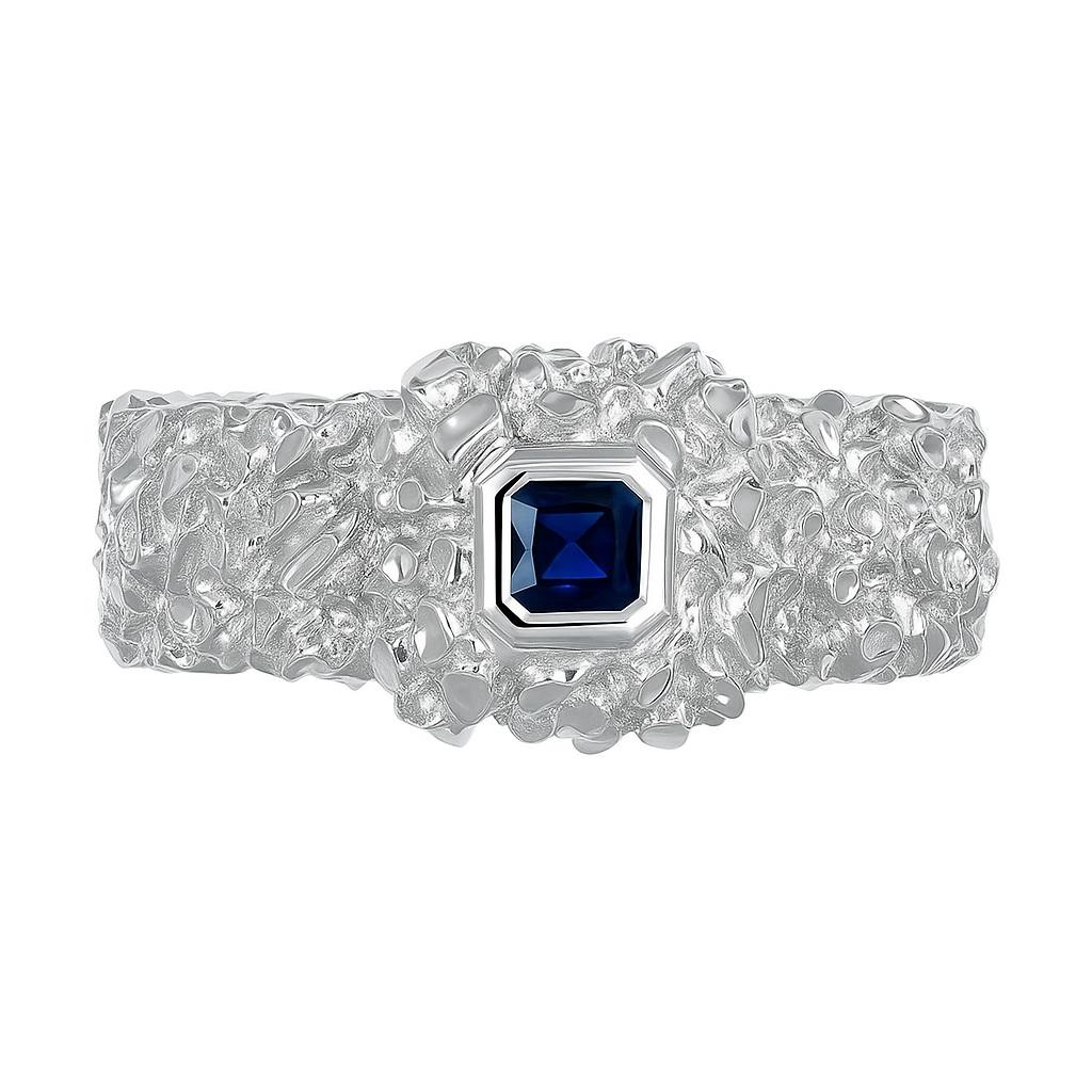 Кольцо из белого золота с сапфиром 921917С