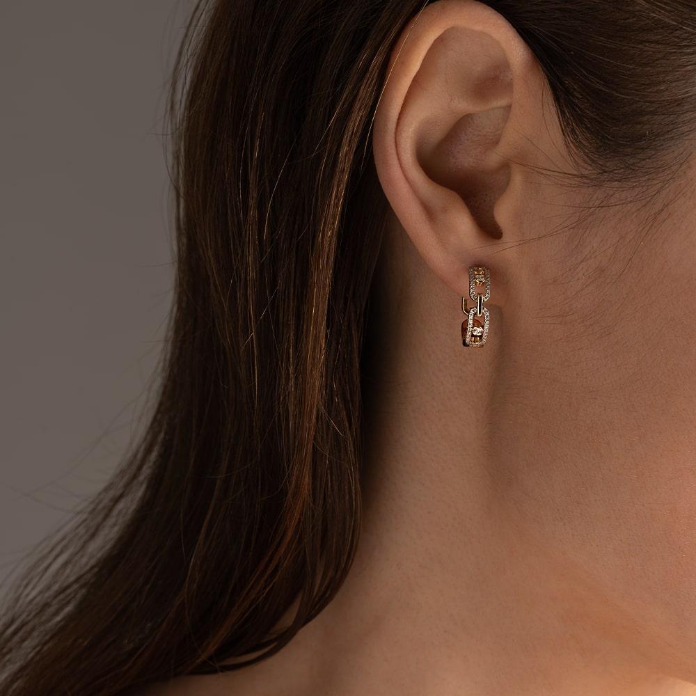 Серьги из желтого золота 932822Б