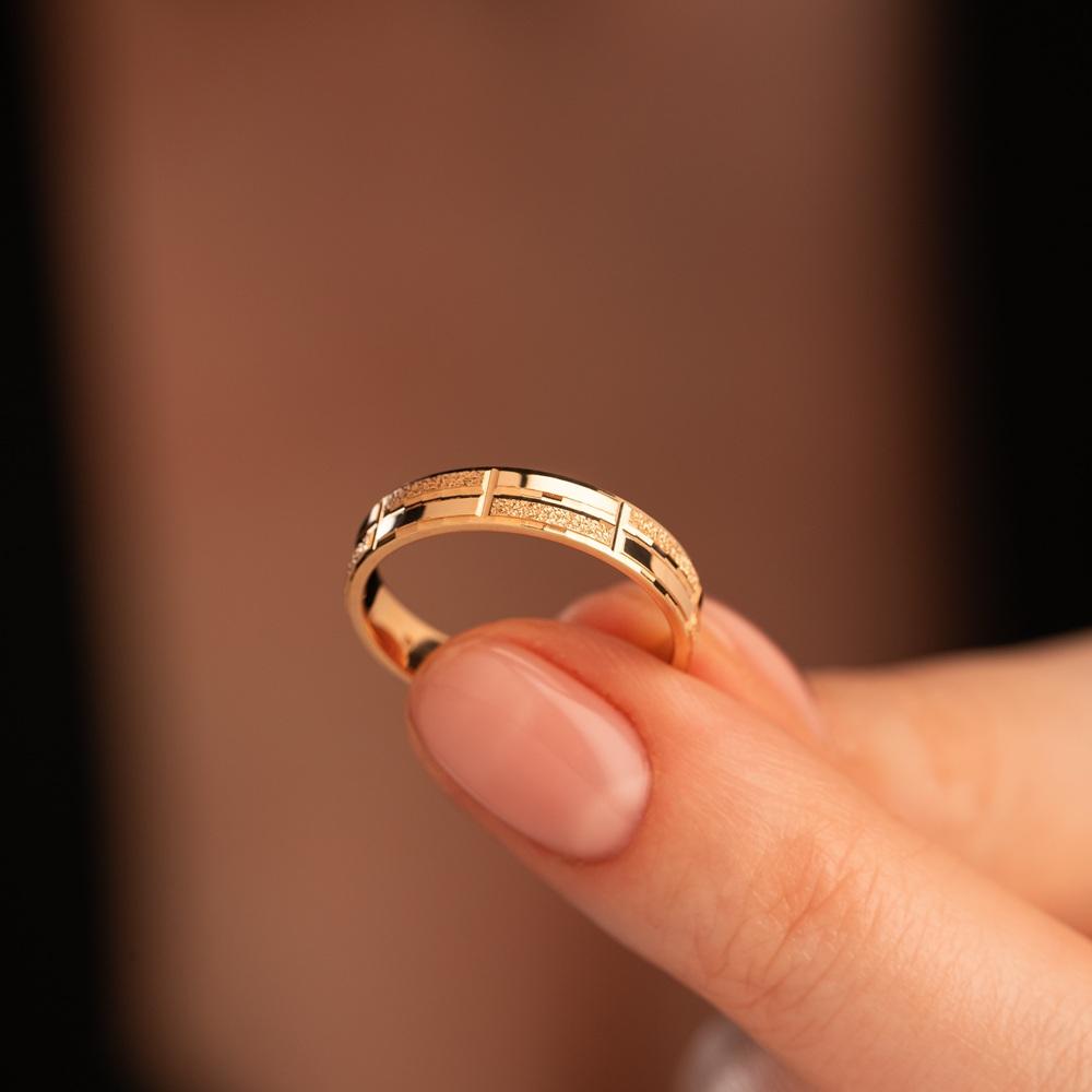 Обручальное кольцо из красного золота 200-000-732